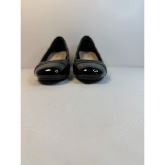HHTCAL Womens Pump Size 7.5M Black Chunky Heels Comfortable Dressy Career Shoes - Picture 5 of 12